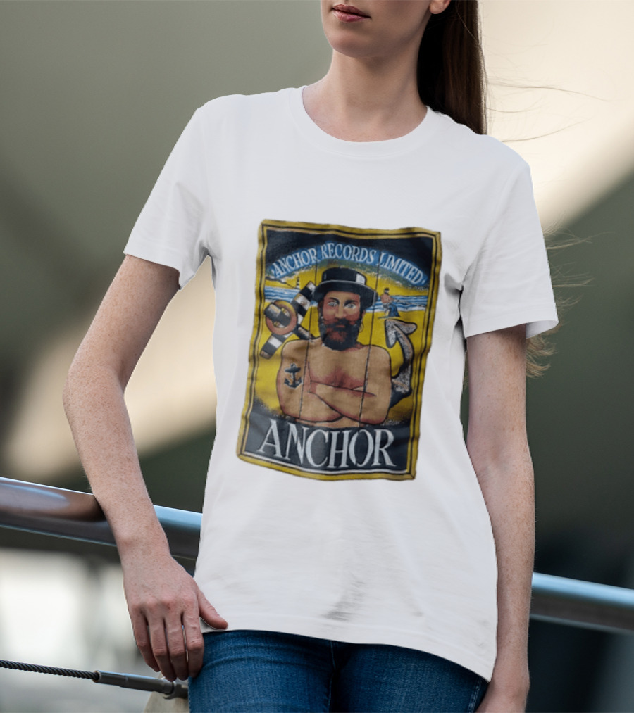 Anchor Records Limited Bearded Sailor With Tattooed Arms T-Shirt