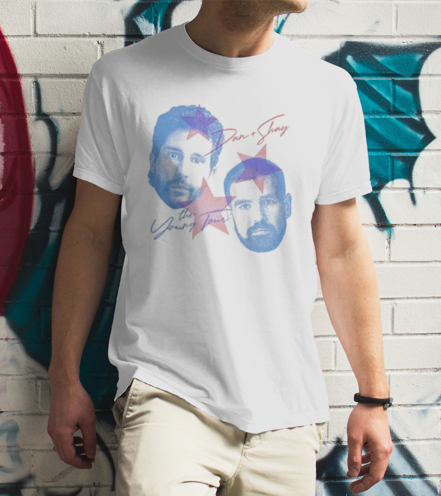 Dan And Shay The Young Tour Crewneck Stars Faces T-Shirt