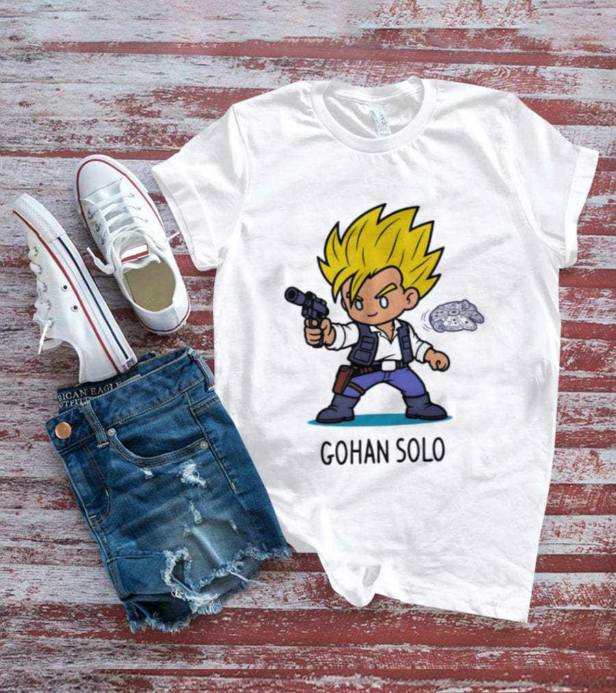 Gohan Solo Star Wars Dragon Ball Z Mashup Super Saiyan T-Shirt