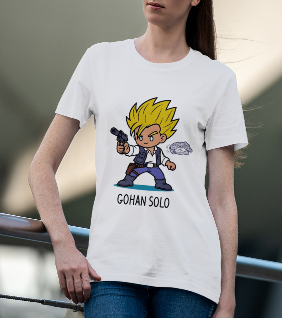 Gohan Solo Star Wars Dragon Ball Z Mashup Super Saiyan T-Shirt