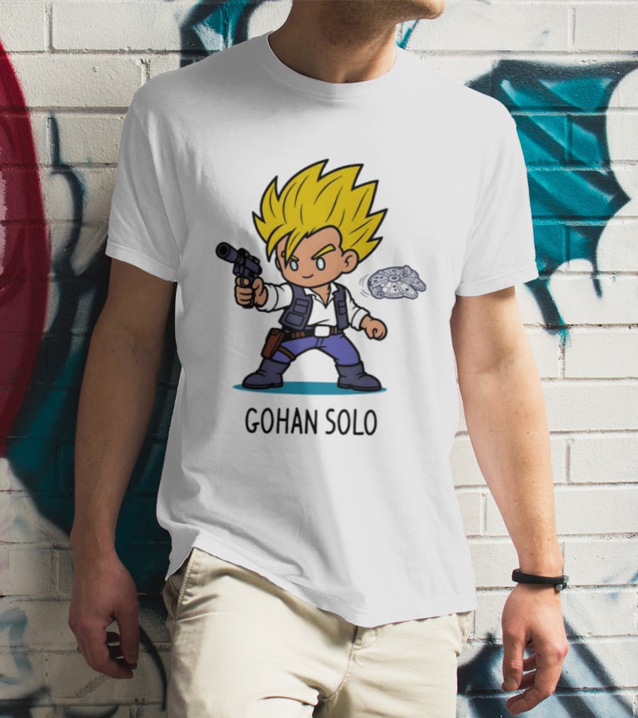 Gohan Solo Star Wars Dragon Ball Z Mashup Super Saiyan T-Shirt