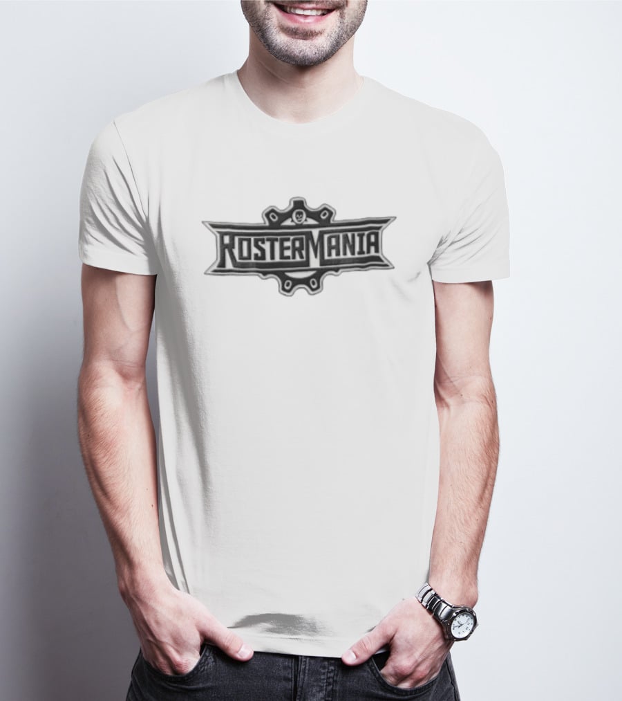 Rostermania Black Skull Gear T-Shirt