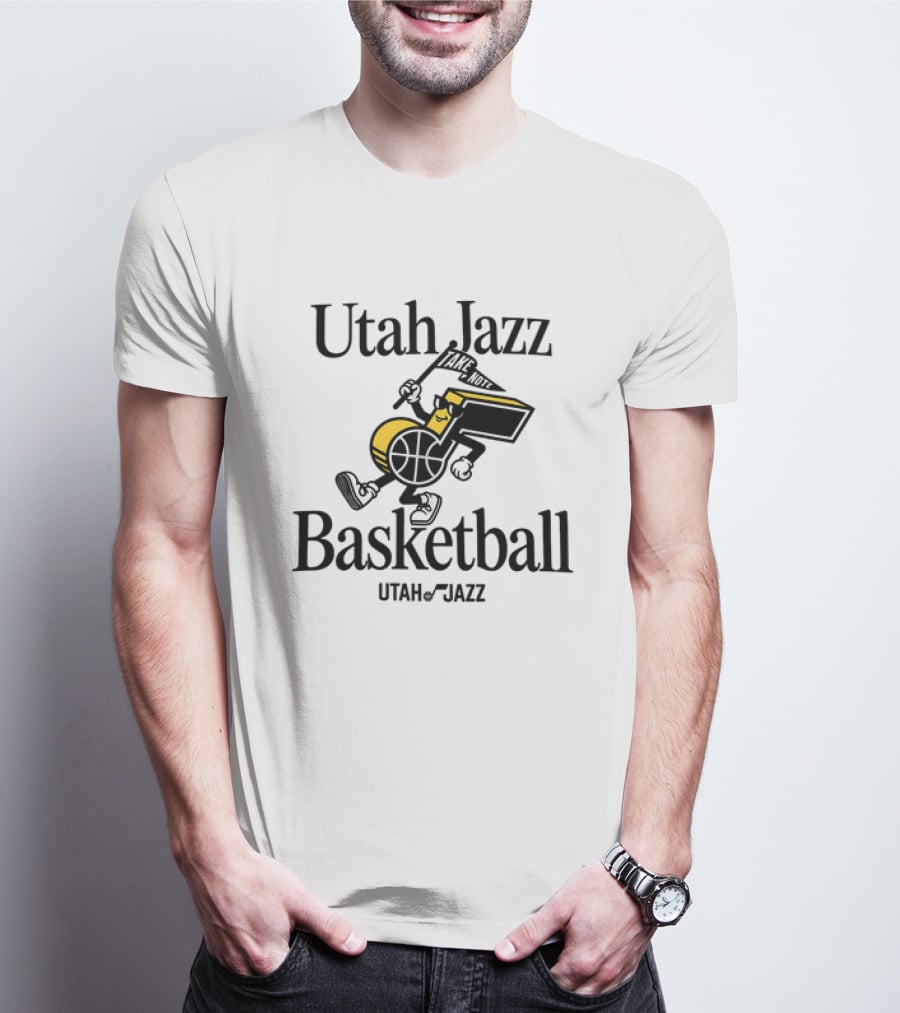 Utah Jazz Take Note Basketball T-Shirt
