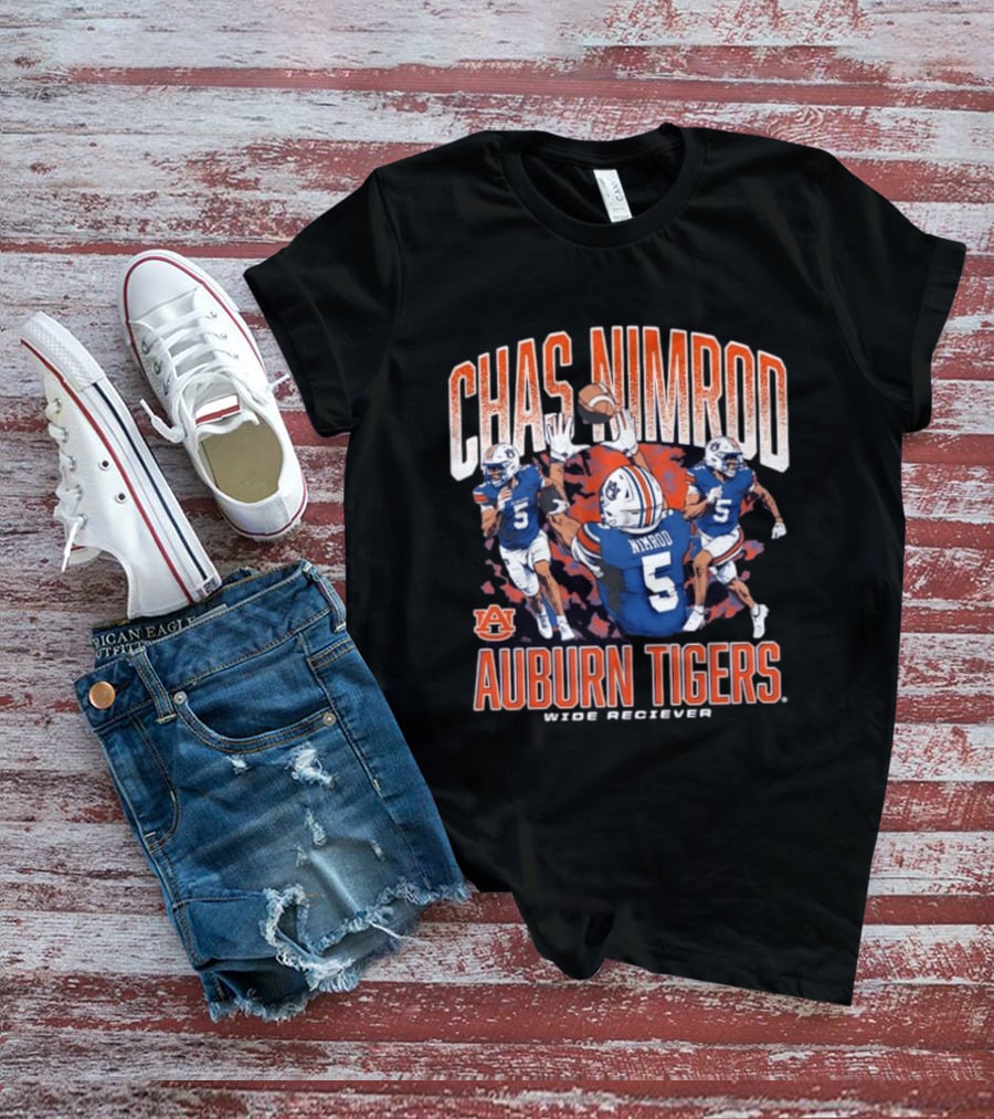 Chas Nimrod No 5 Auburn Tigers Wide Receiver T-Shirt