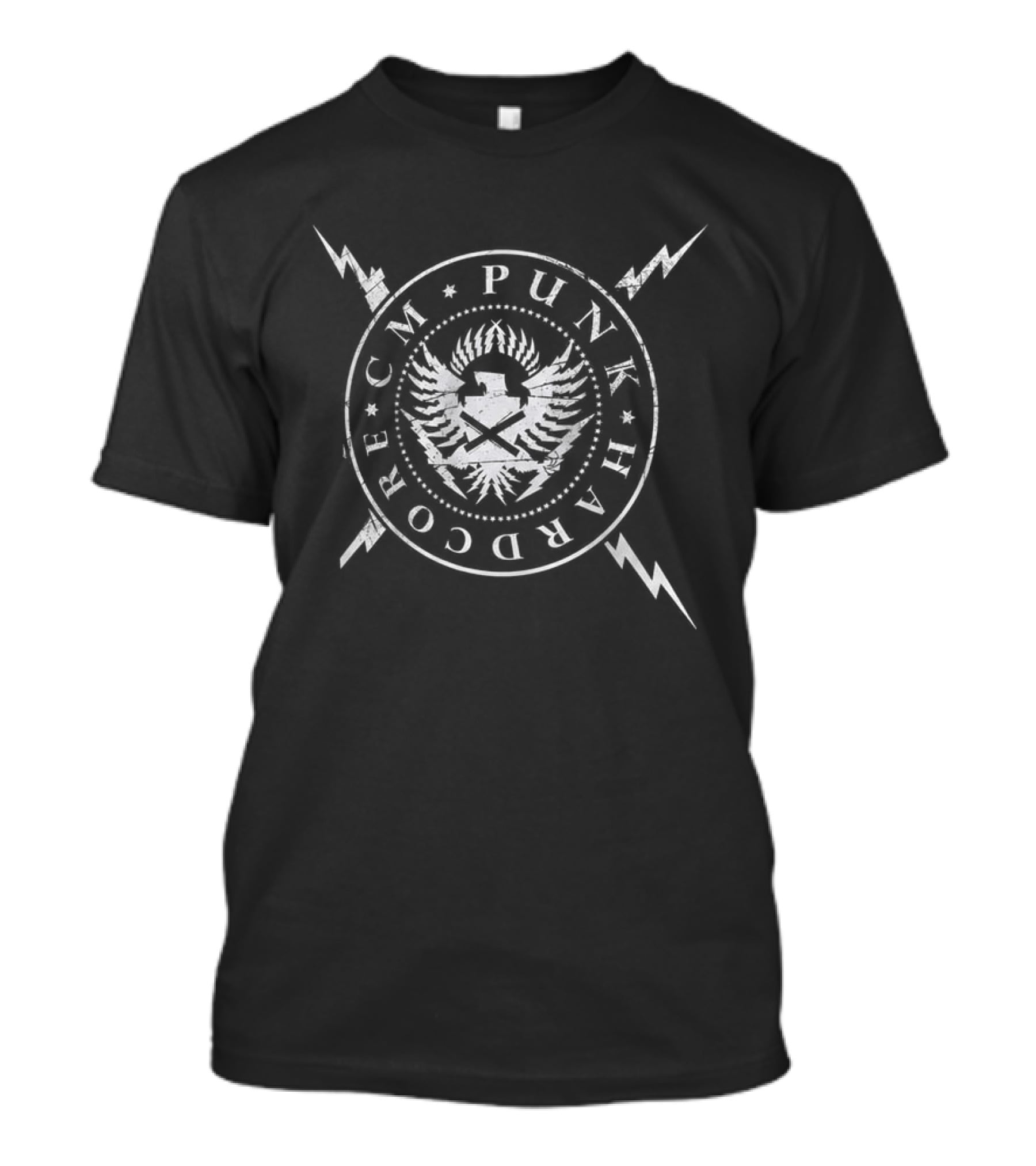 CM Punk Hard Core Straight Edge Society WWE Lightning Eagle T-Shirt