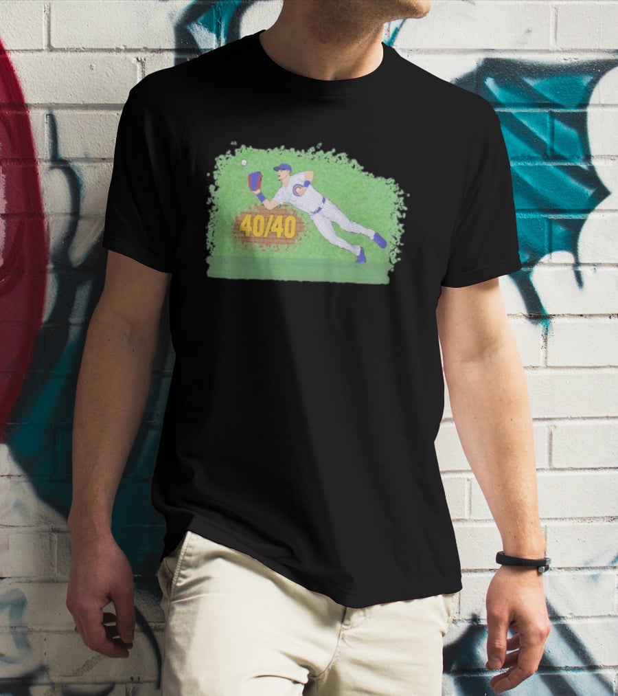 Pete Crow Armstrong 40 40 Chicago Cubs Diving Catch T-Shirt
