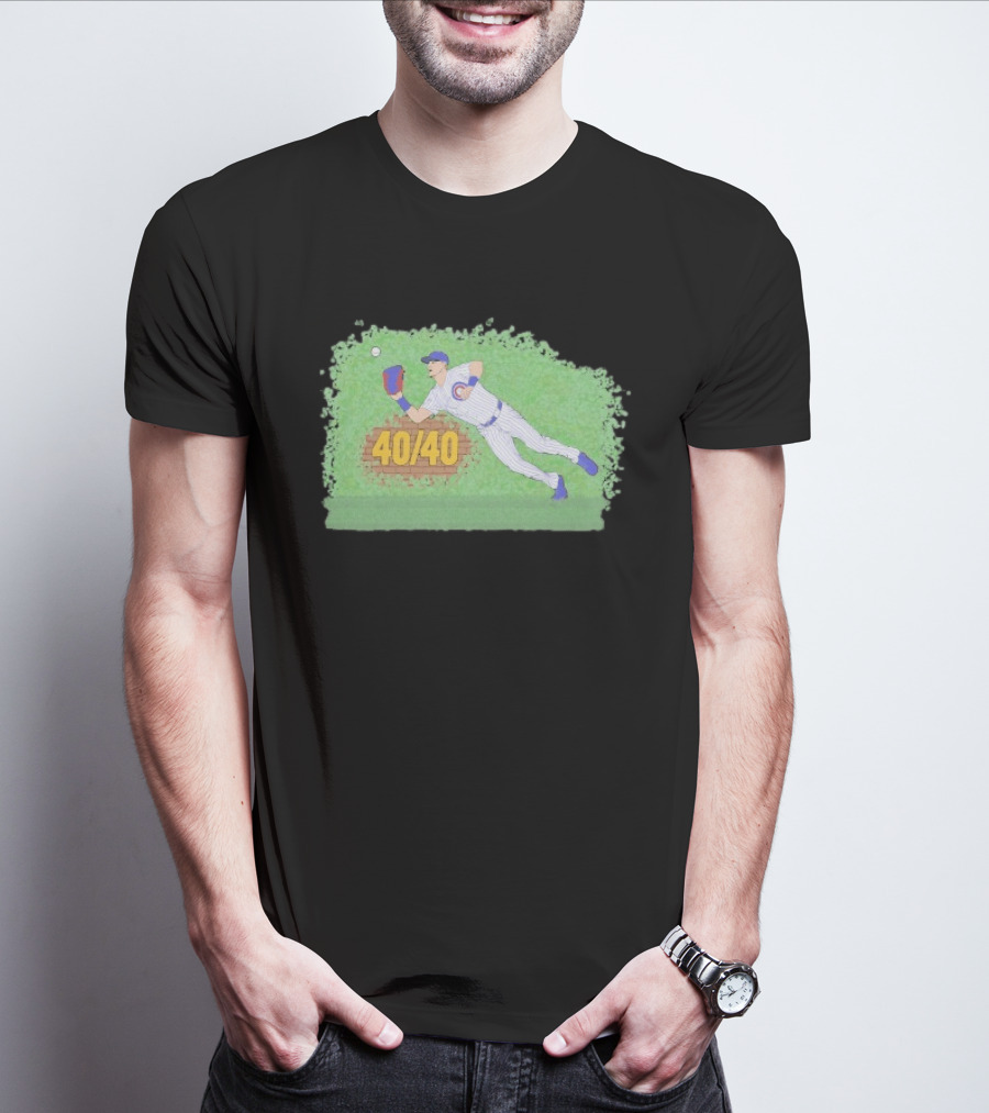 Pete Crow Armstrong 40 40 Chicago Cubs Diving Catch T-Shirt