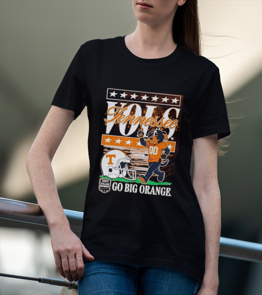 Tennessee Vols Smokey Go Big Orange ESPN College Gameday T-Shirt