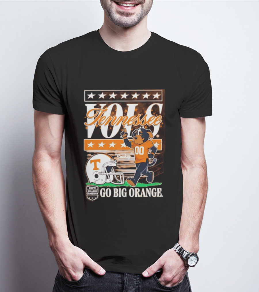Tennessee Vols Smokey Go Big Orange ESPN College Gameday T-Shirt