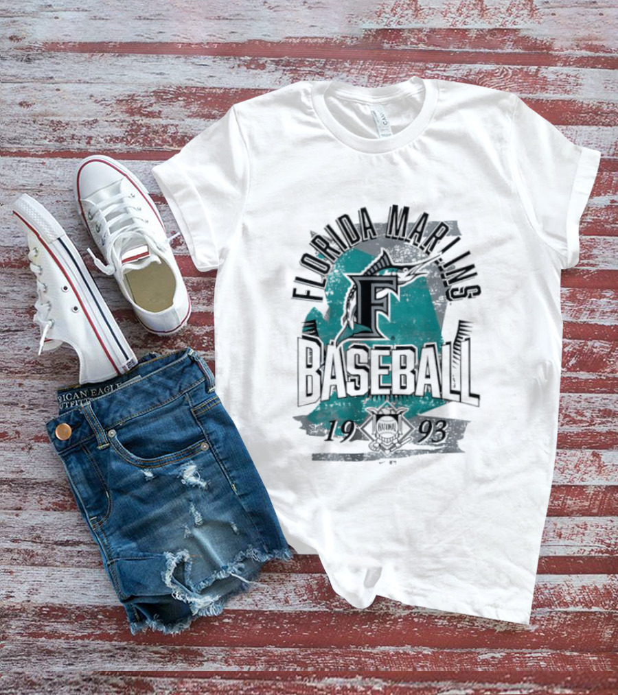 Florida Marlins Baseball 1993 National League T-Shirt