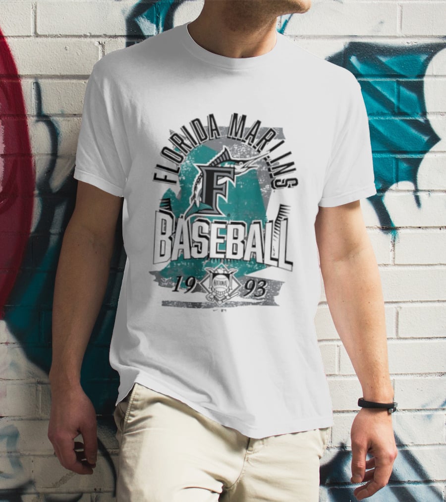 Florida Marlins Baseball 1993 National League T-Shirt