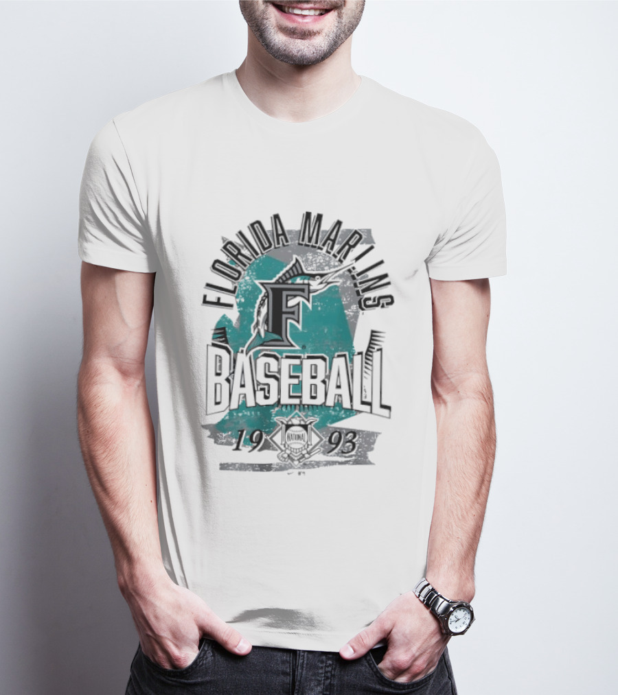 Florida Marlins Baseball 1993 National League T-Shirt