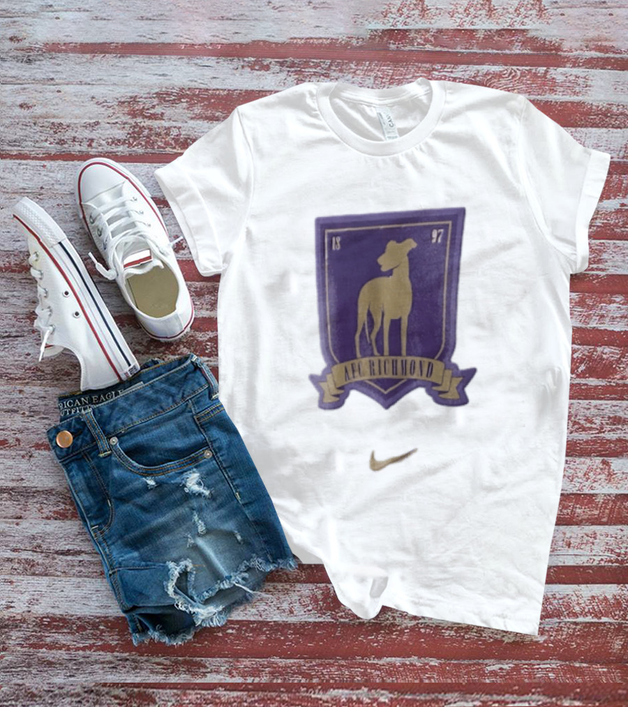 AFC Richmond Greyhound Dog Shield 1897 T-Shirt