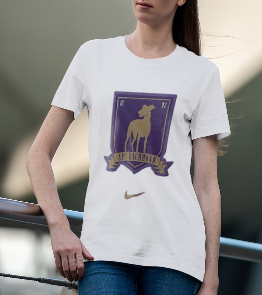 AFC Richmond Greyhound Dog Shield 1897 T-Shirt