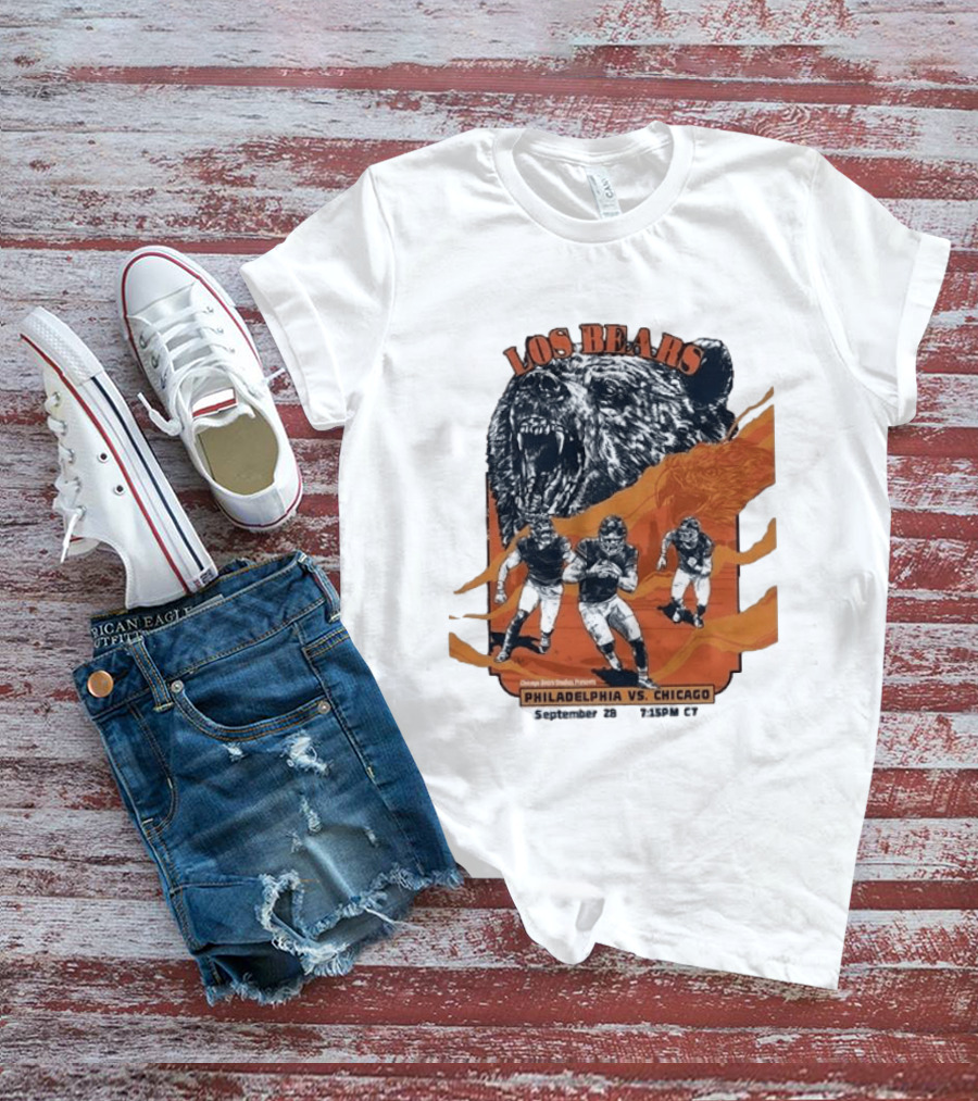 Philadelphia Eagles Vs Chicago Los Bears September 28 2026 Soldier Field Week 3 1:15 PM T-Shirt