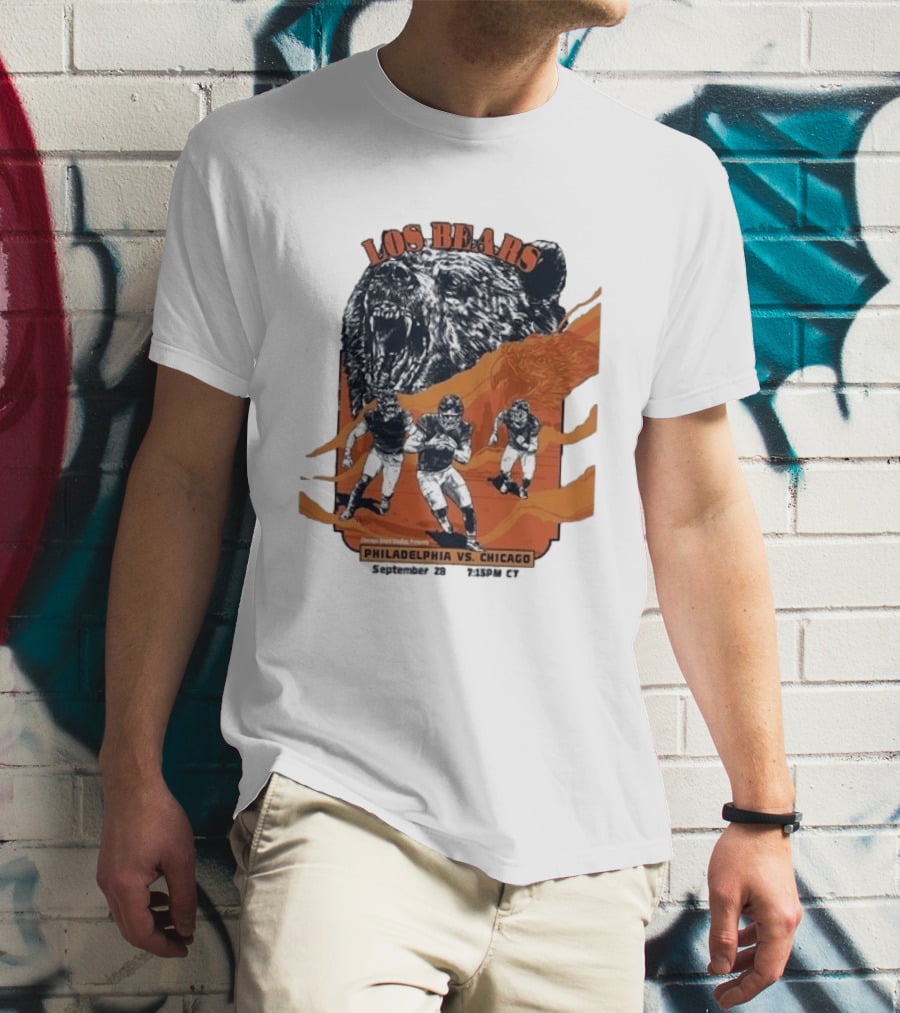 Philadelphia Eagles Vs Chicago Los Bears September 28 2026 Soldier Field Week 3 1:15 PM T-Shirt