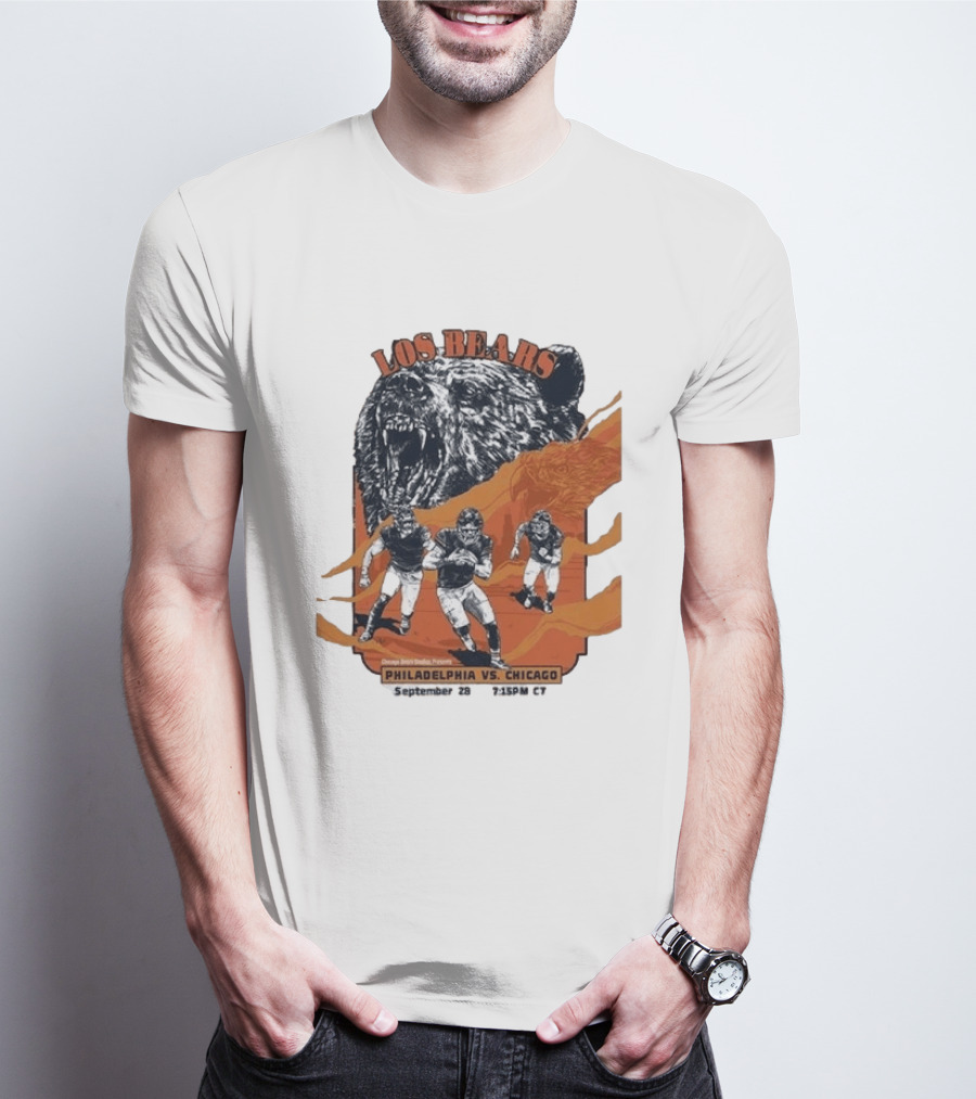 Philadelphia Eagles Vs Chicago Los Bears September 28 2026 Soldier Field Week 3 1:15 PM T-Shirt