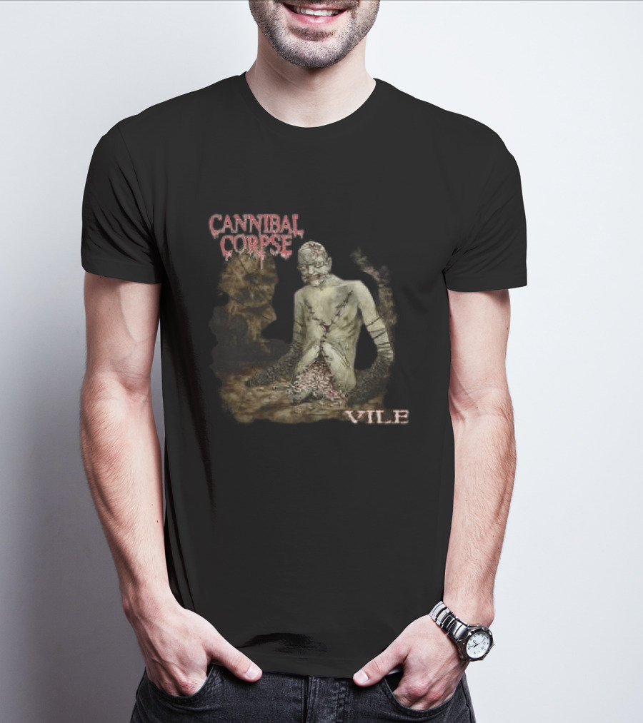 Cannibal Corpse Stab Hack Slash Kill Vile Album T-Shirt