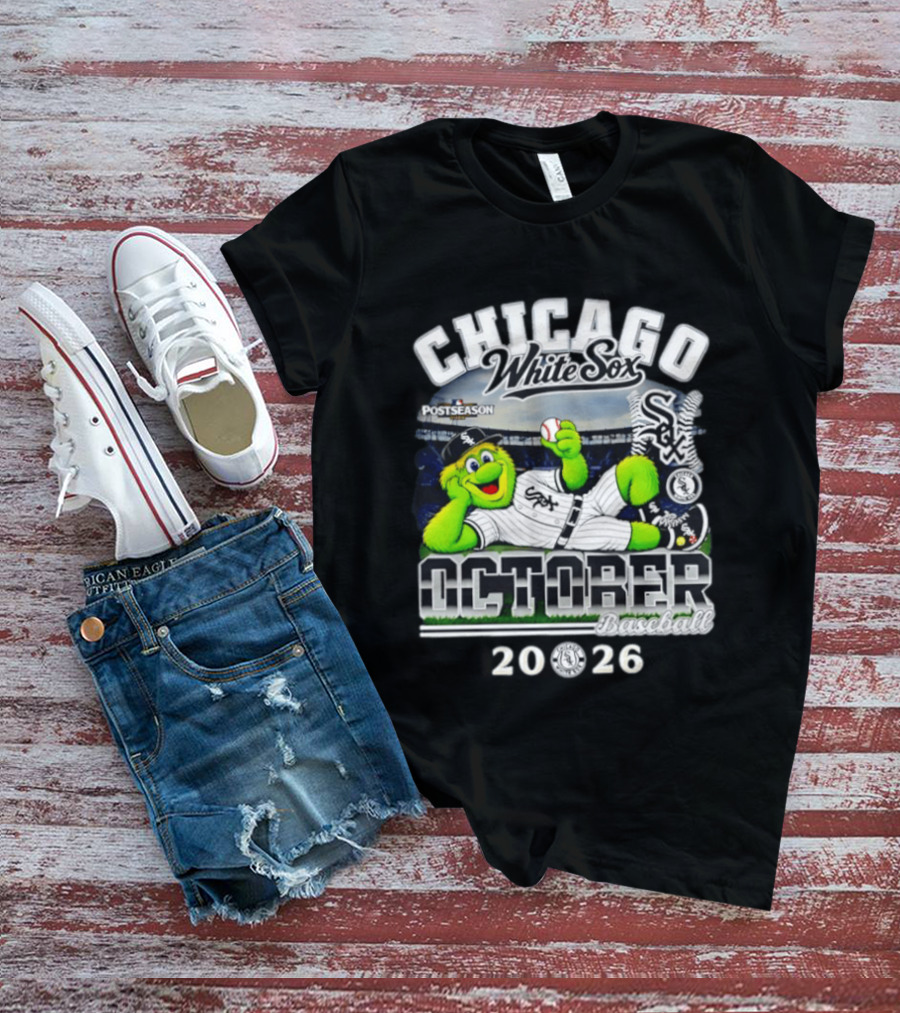 Chicago White Sox Southpaw Mascot 2026 MLB Postseason October Baseball T-Shirt