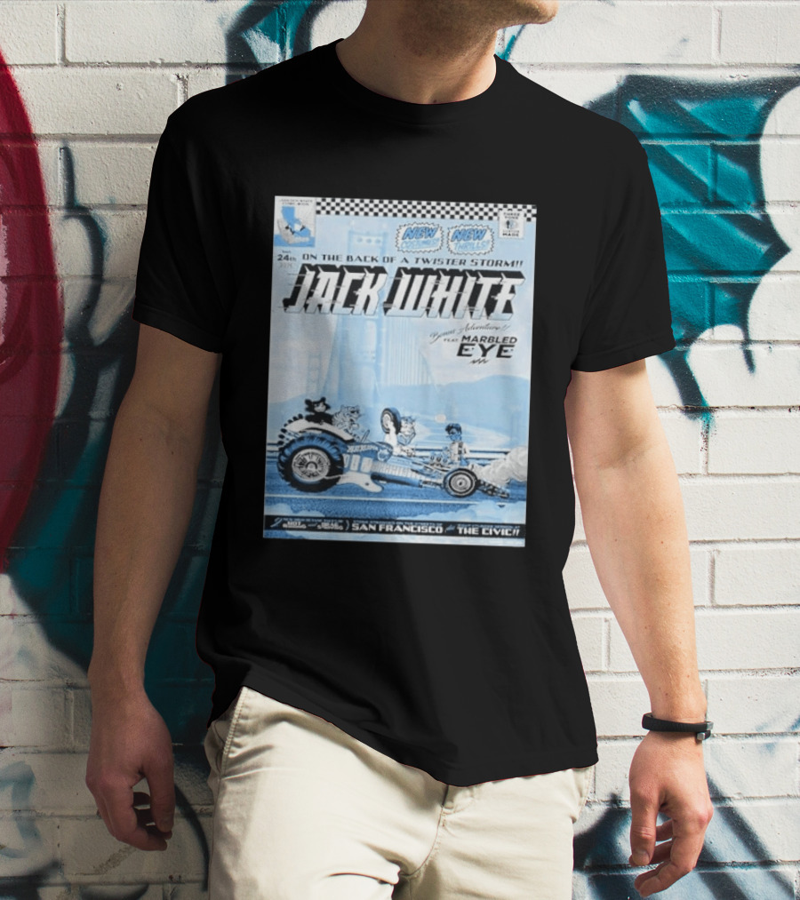 Jack White San Francisco Event At Bill Graham Civic Featuring Marbled Eye 2026 T-Shirt