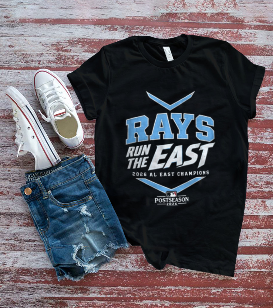 Rays Run The East 2026 AL East Champions Postseason MLB T-Shirt