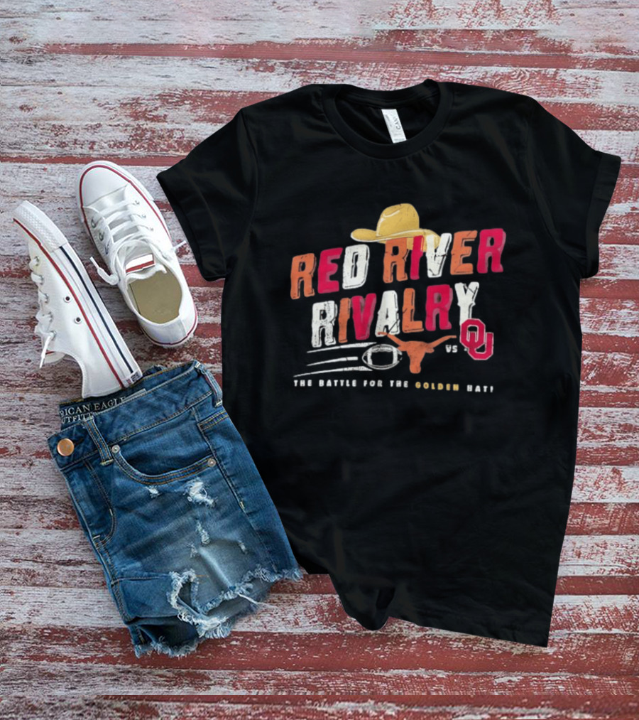 Texas Longhorns 2026 Red River Rivalry OU The Battle For The Golden Hat T-Shirt