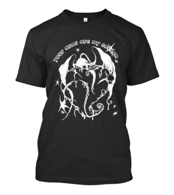 Your Arms Are My Cocoon With Abstract Floral Swirls And Stars T-Shirt
