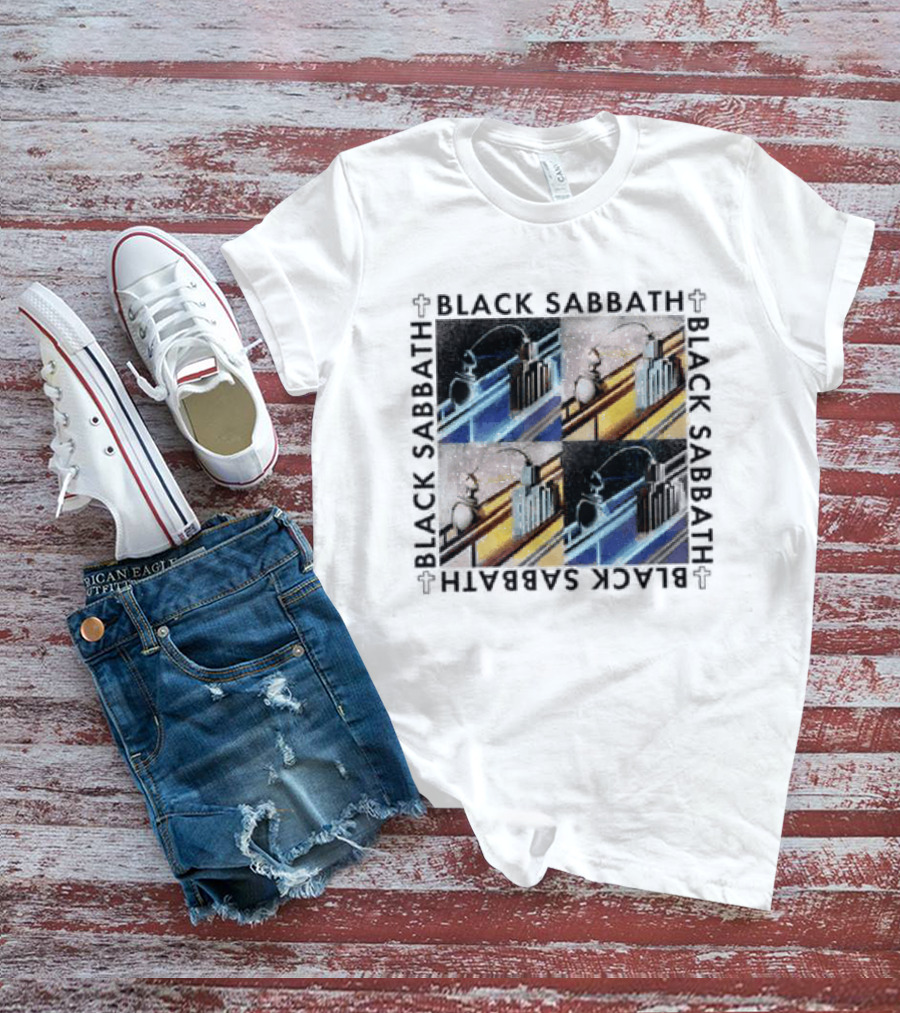 Black Sabbath Technical Ecstasy Raglan Blocks T-Shirt
