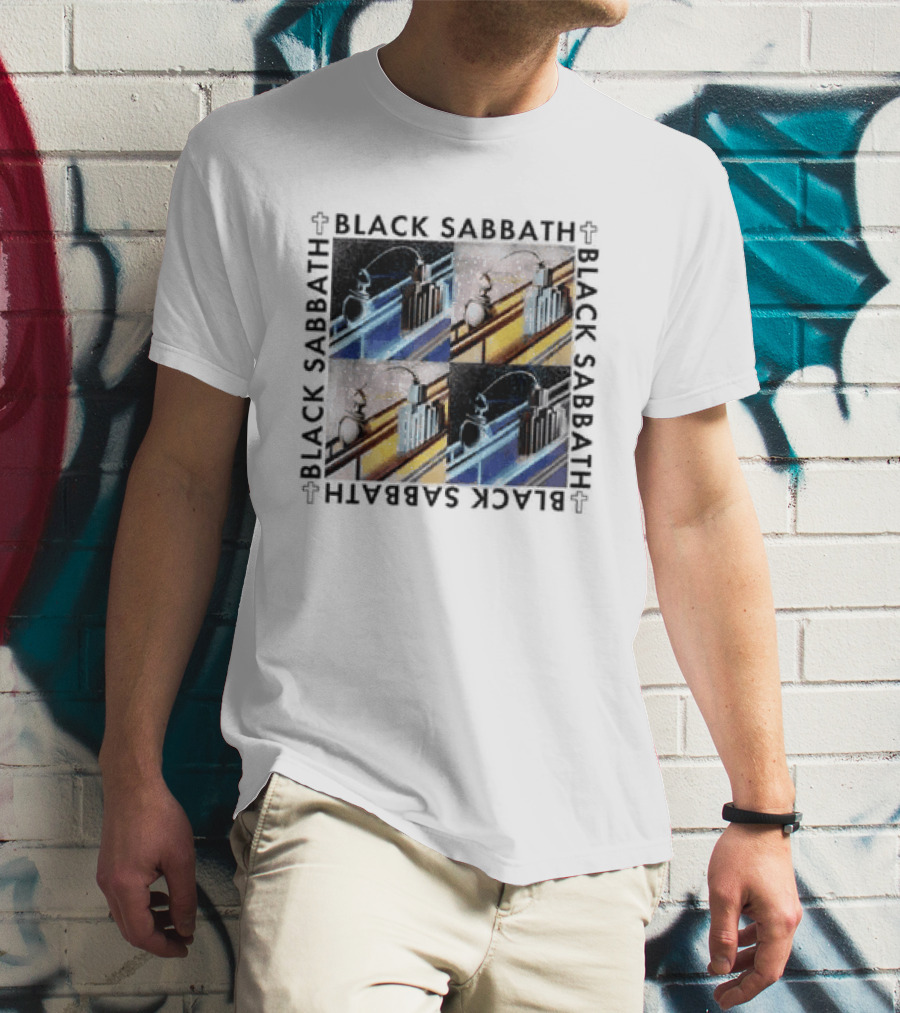 Black Sabbath Technical Ecstasy Raglan Blocks T-Shirt