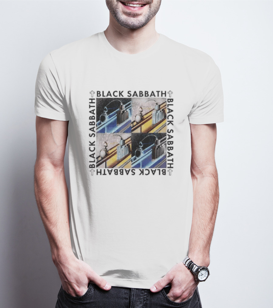 Black Sabbath Technical Ecstasy Raglan Blocks T-Shirt