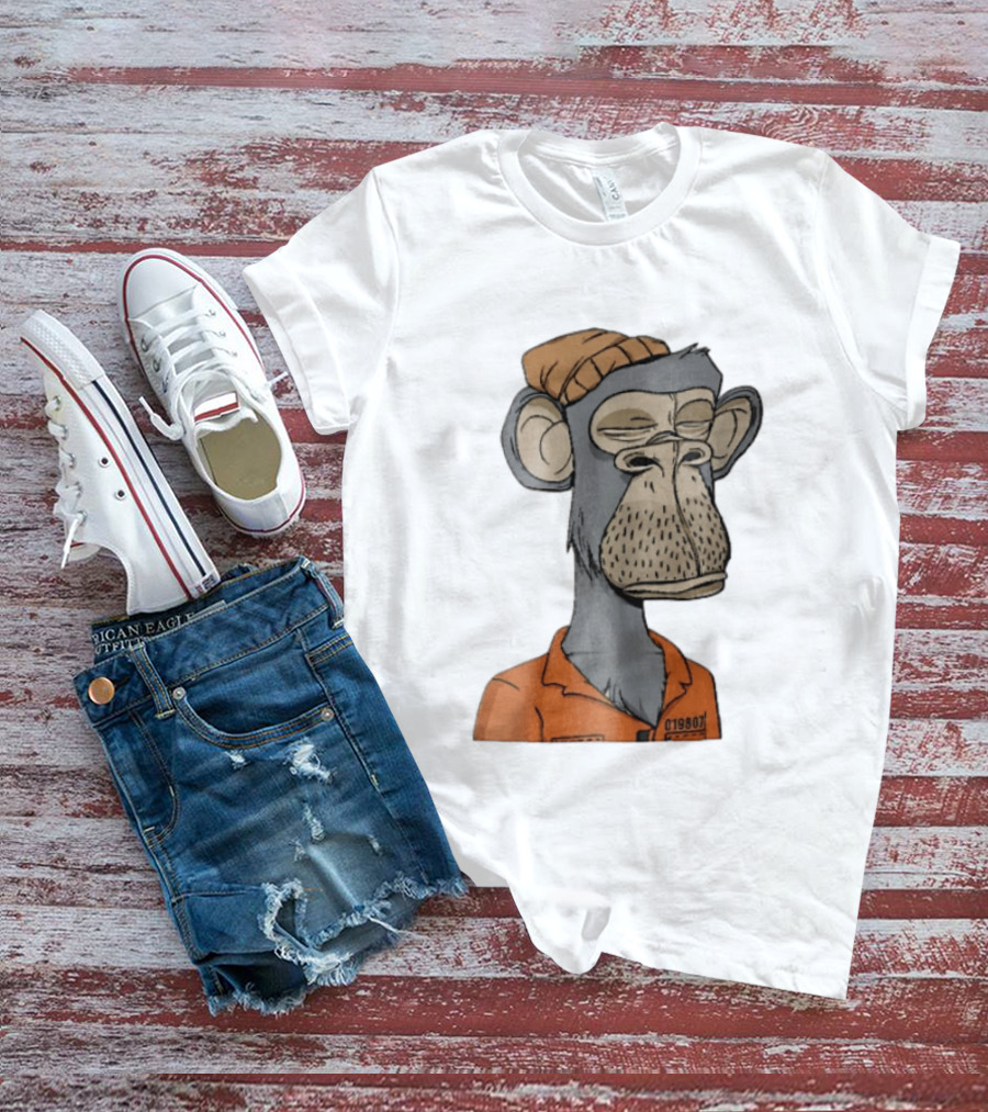 Bored Ape Yacht Club Astronaut Inmate Orange Jumpsuit T-Shirt