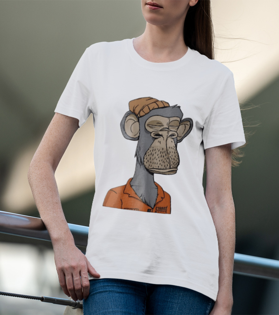Bored Ape Yacht Club Astronaut Inmate Orange Jumpsuit T-Shirt