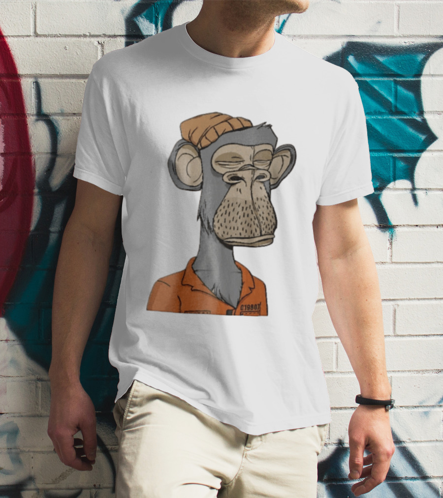 Bored Ape Yacht Club Astronaut Inmate Orange Jumpsuit T-Shirt