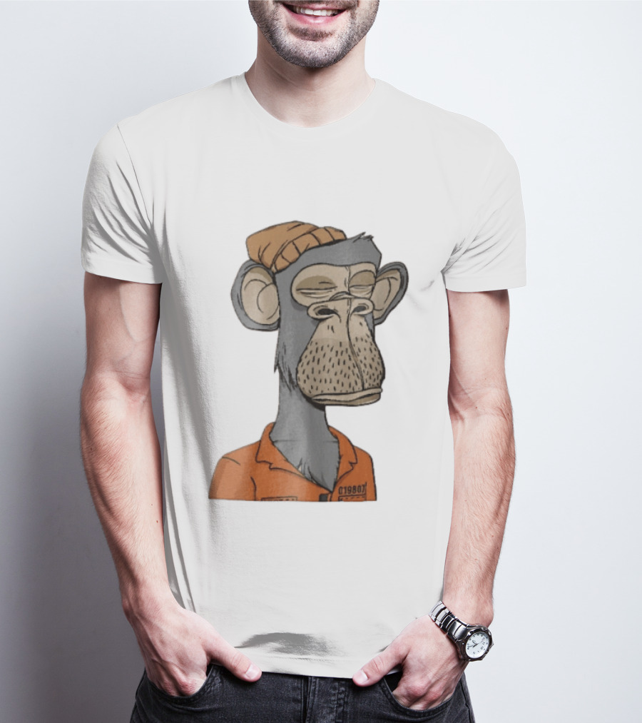 Bored Ape Yacht Club Astronaut Inmate Orange Jumpsuit T-Shirt