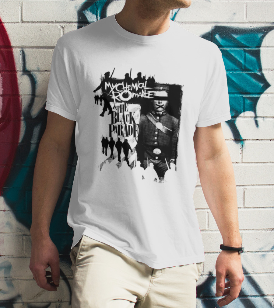 My Chemical Romance Warpath Distressed Band Names T-Shirt