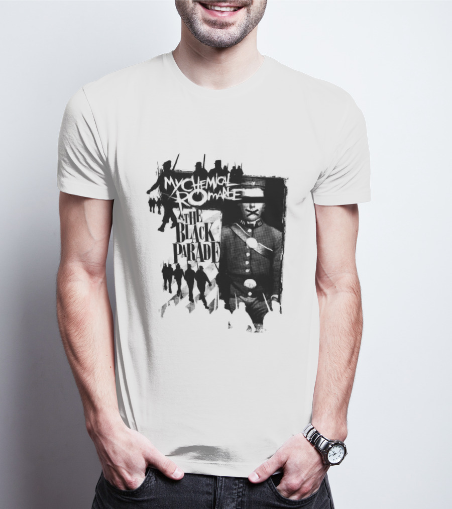 My Chemical Romance Warpath Distressed Band Names T-Shirt