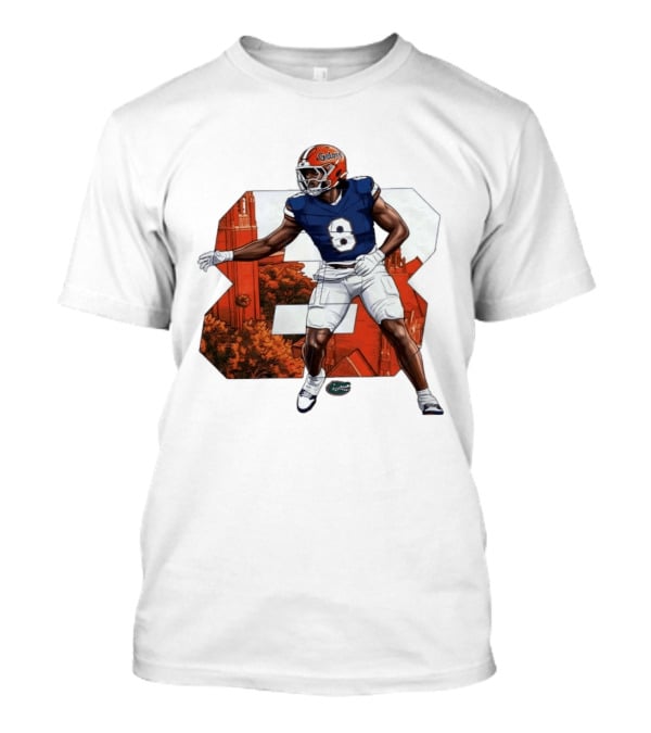 NCAA Florida Gators No 8 Aaron Chiles Jr. T-Shirt