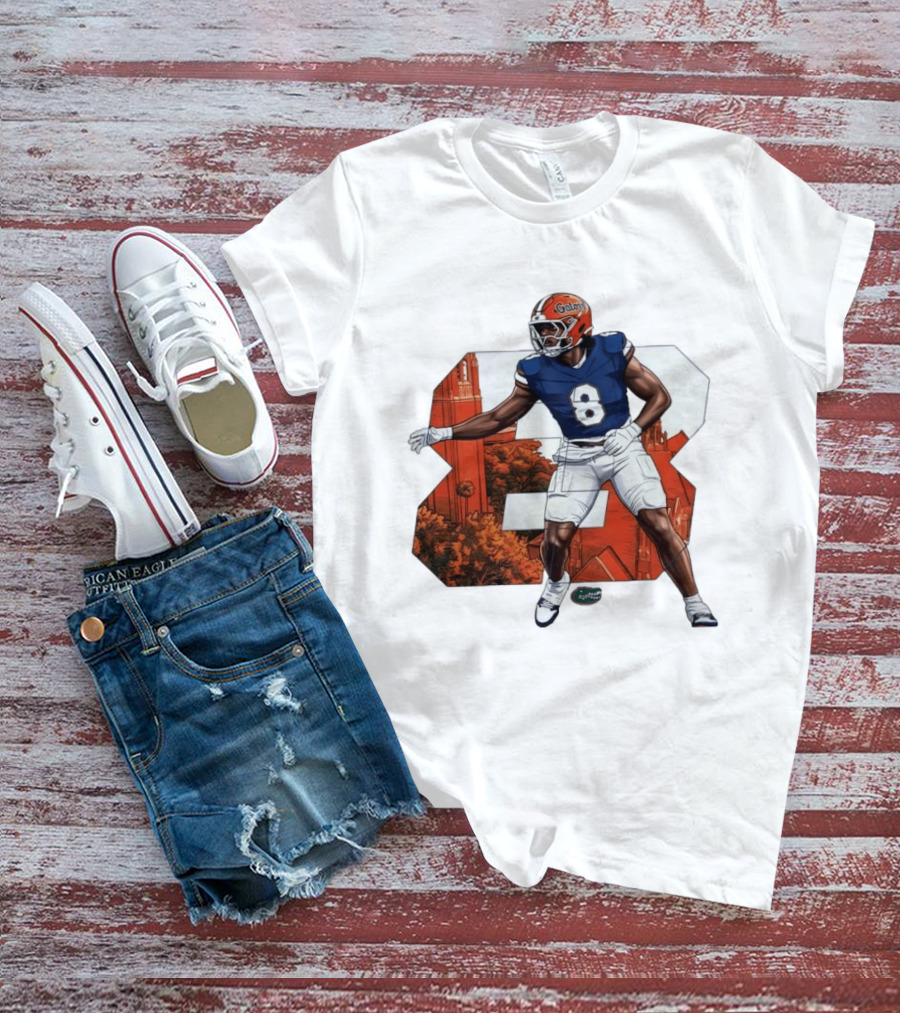 NCAA Florida Gators No 8 Aaron Chiles Jr. T-Shirt