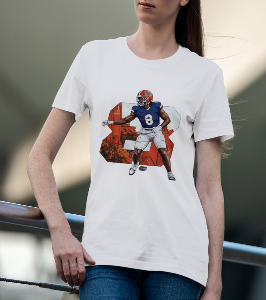 NCAA Florida Gators No 8 Aaron Chiles Jr. T-Shirt