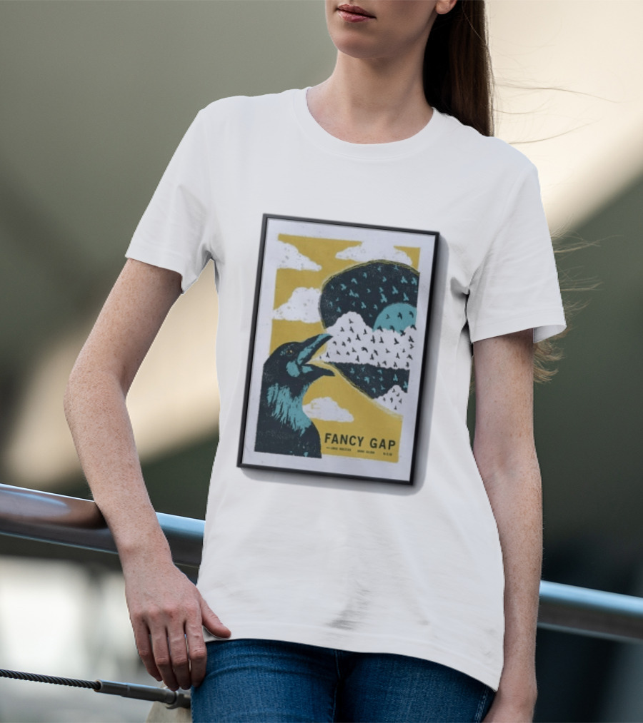 Fancy Gap Oct 2 2026 Boone Saloon Vintage Crow And Cloud Print T-Shirt