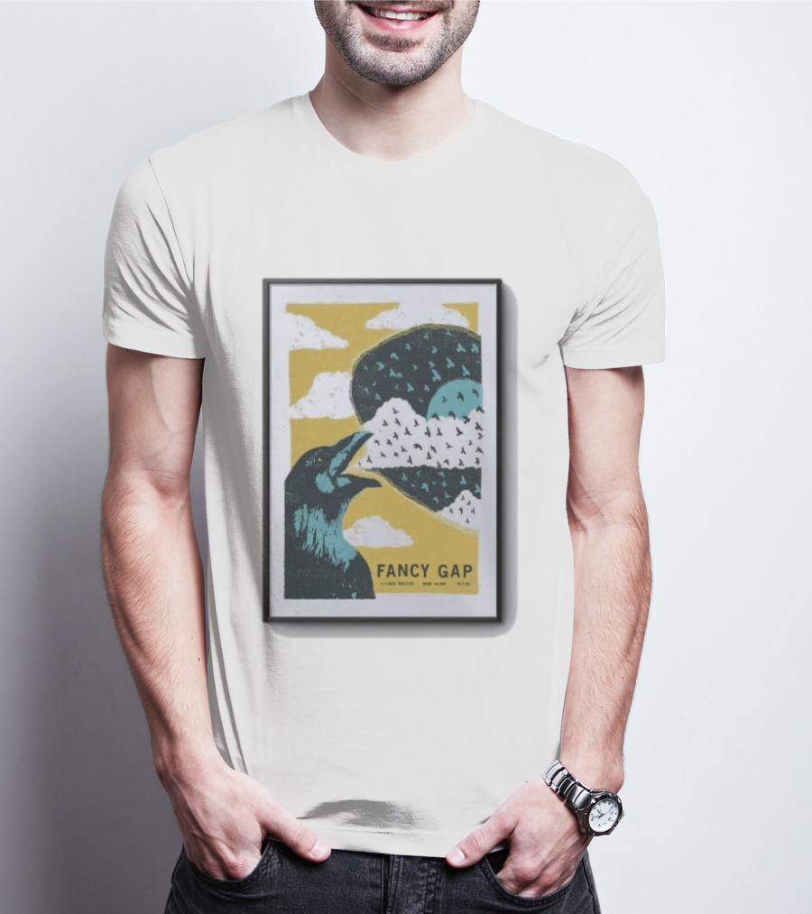 Fancy Gap Oct 2 2026 Boone Saloon Vintage Crow And Cloud Print T-Shirt