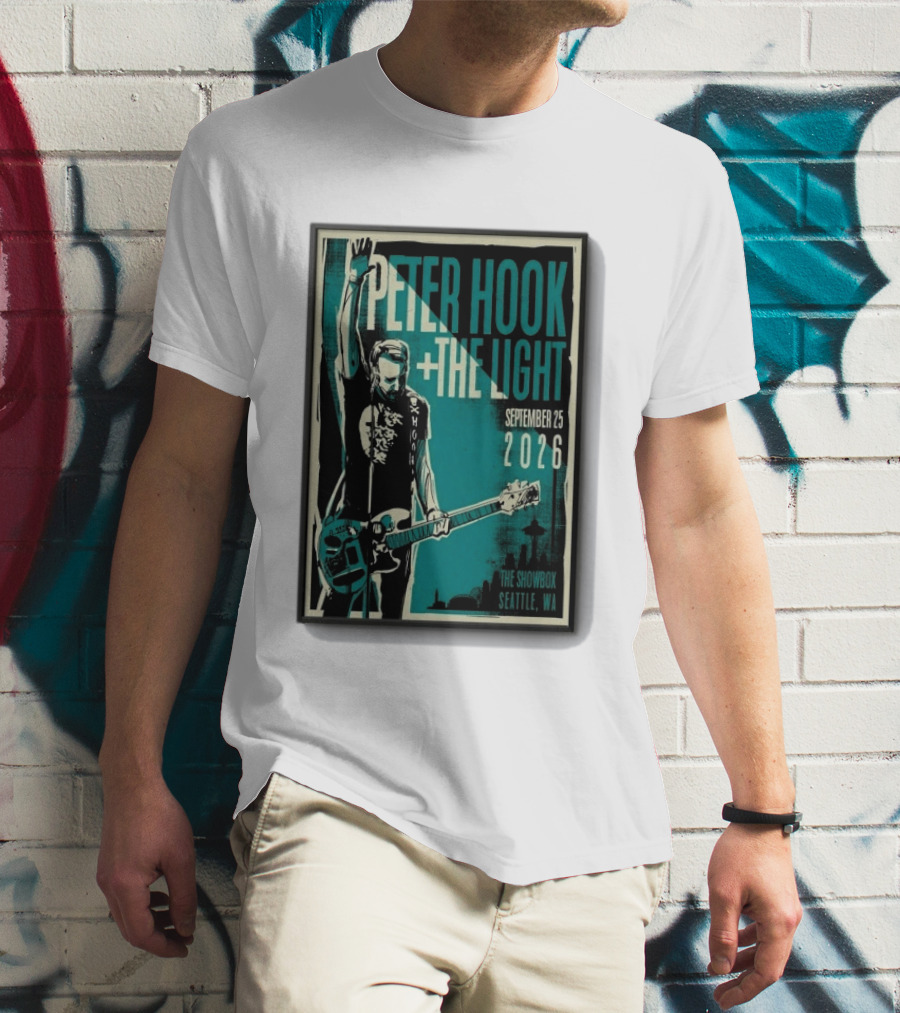 Peter Hook + The Light The Showbox Seattle WA September 25 2026 T-Shirt