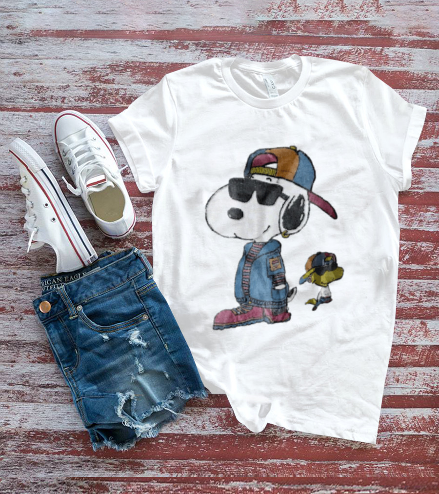 Snoopy Woodstock Cool Sunglasses Cap Jacket T-Shirt