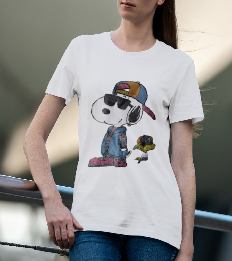 Snoopy Woodstock Cool Sunglasses Cap Jacket T-Shirt