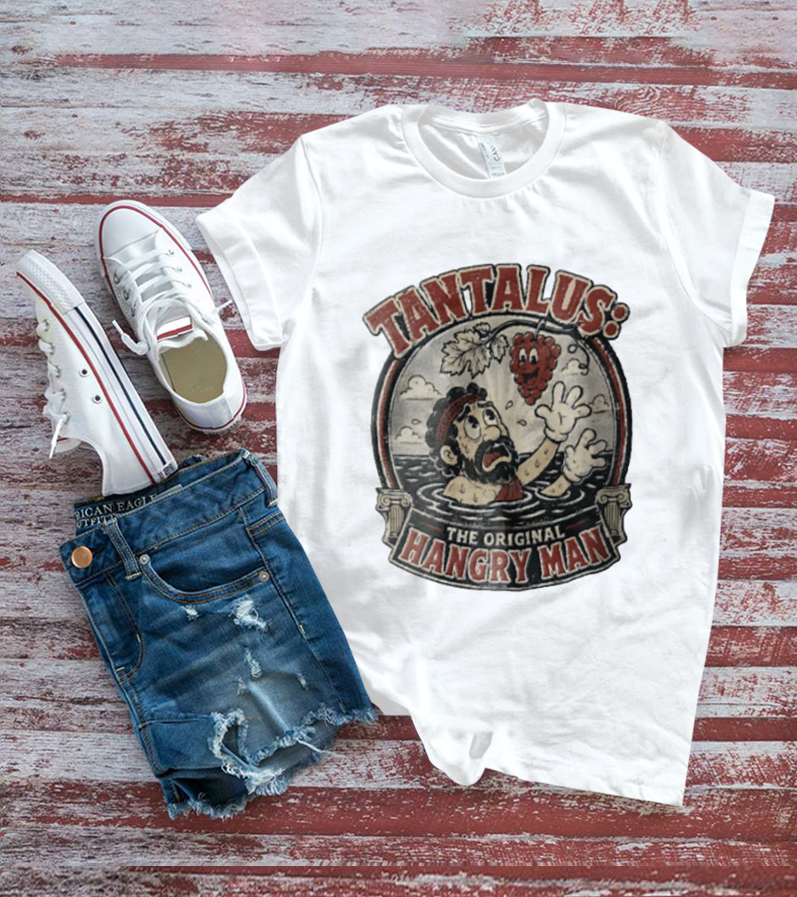 Tantalus The Original Hangry Man Retro Greek Mythology Comic T-Shirt
