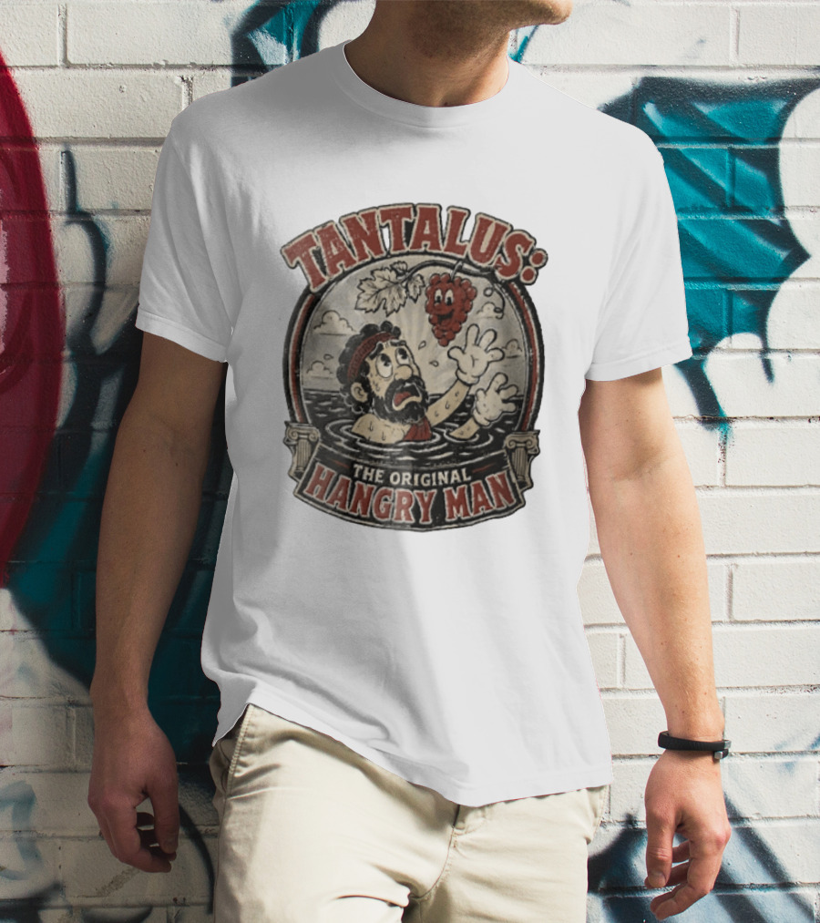 Tantalus The Original Hangry Man Retro Greek Mythology Comic T-Shirt