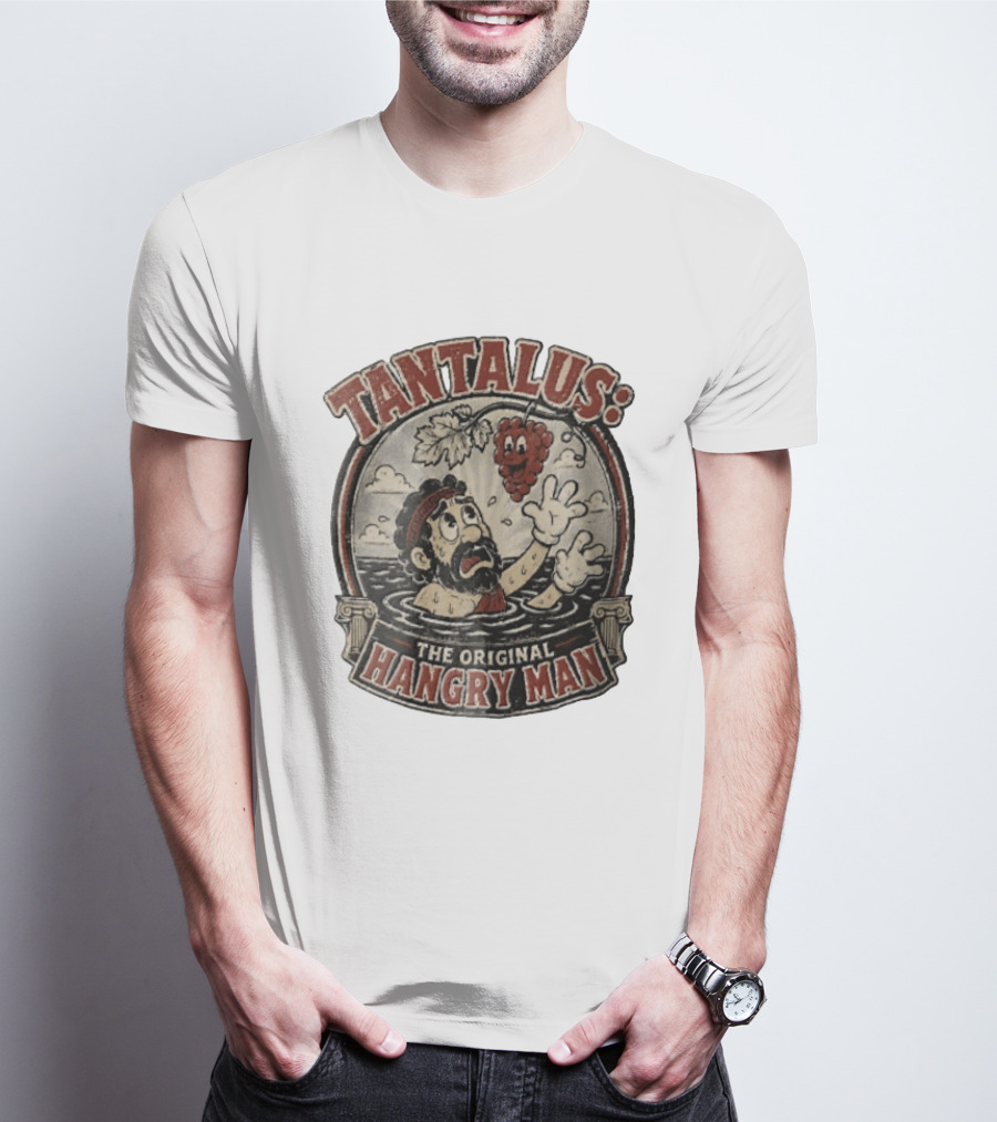 Tantalus The Original Hangry Man Retro Greek Mythology Comic T-Shirt