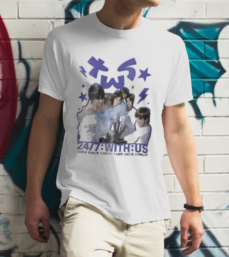 TWS Kpop Group 247 With Us Members Name T-Shirt