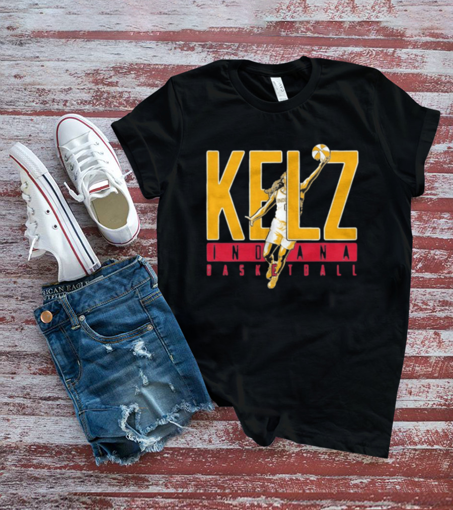 Kelz Indiana Basketball Mitchell Fever Player Dunk T-Shirt