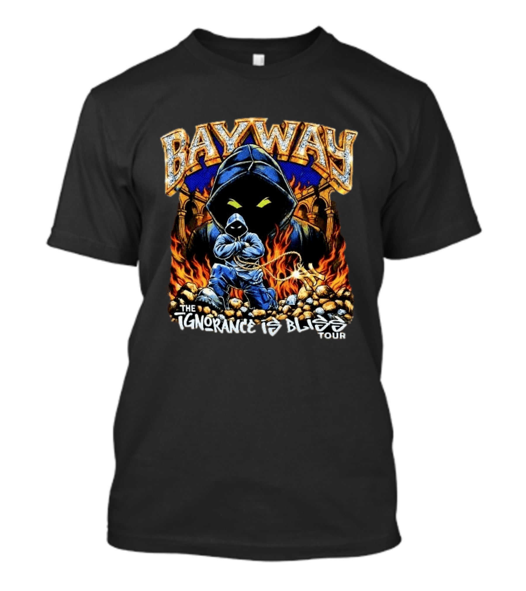 Bayway The Ignorance Is Bliss Tour 2026 And Flames T-Shirt